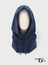 Cagoule en maille à cordons - Marine (2)