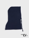 Cagoule en maille à cordons - Marine (3)