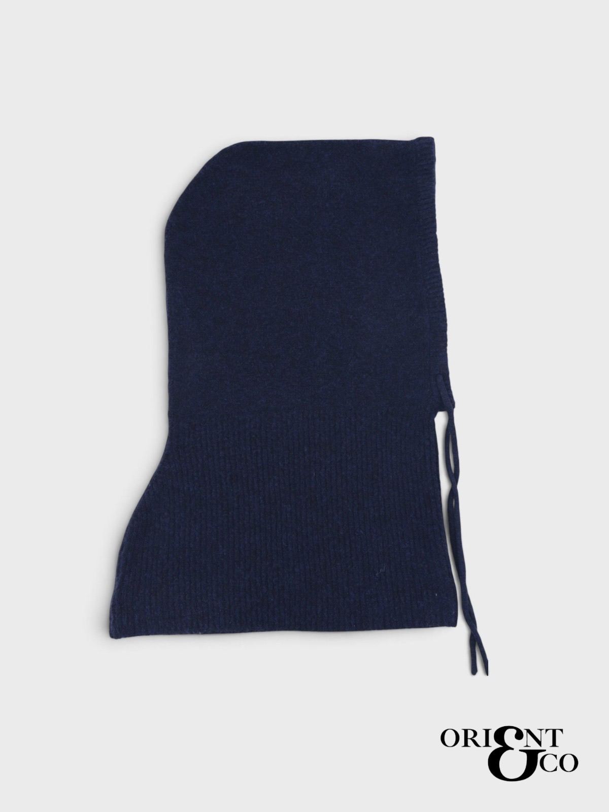 Cagoule en maille à cordons - Marine (3)