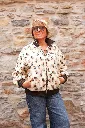 Veste teddy à motif - Beige — vue 2