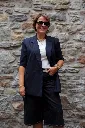 Blazer à manches courtes - Bleu Marine — vue 4