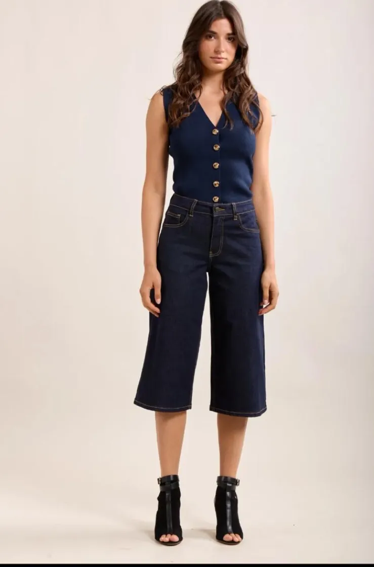 Bermuda / short en jeans - bleu brut — vue 4