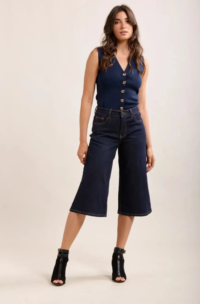 Bermuda / short en jeans - bleu brut — vue 8