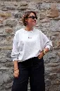 Sweat-shirt en coton - Gris — vue 4