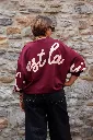 Sweat-shirt en coton - Bordeaux — vue 3
