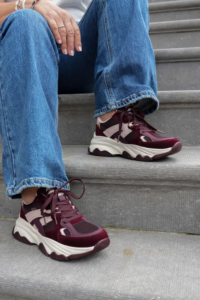 Basket femmes - POSH - Gigi - Bordeaux
