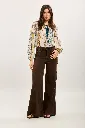 Jeans palazzo  - brun — vue 2