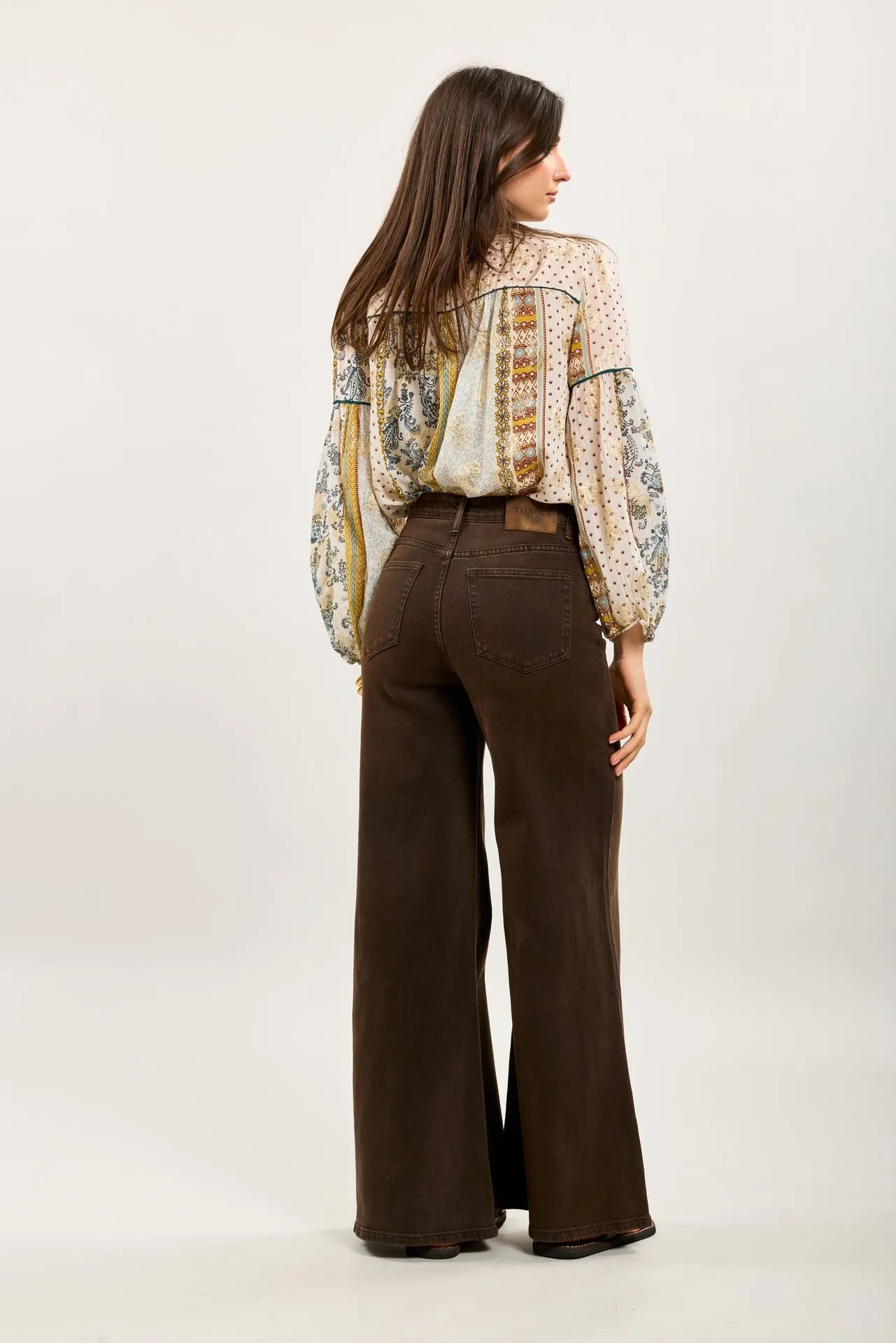 Jeans palazzo  - brun — vue 6