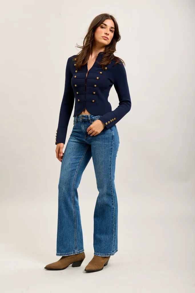 Jeans coupe droite / straight fit - Bleu