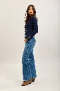 Jeans coupe droite / straight fit - Bleu — vue 7