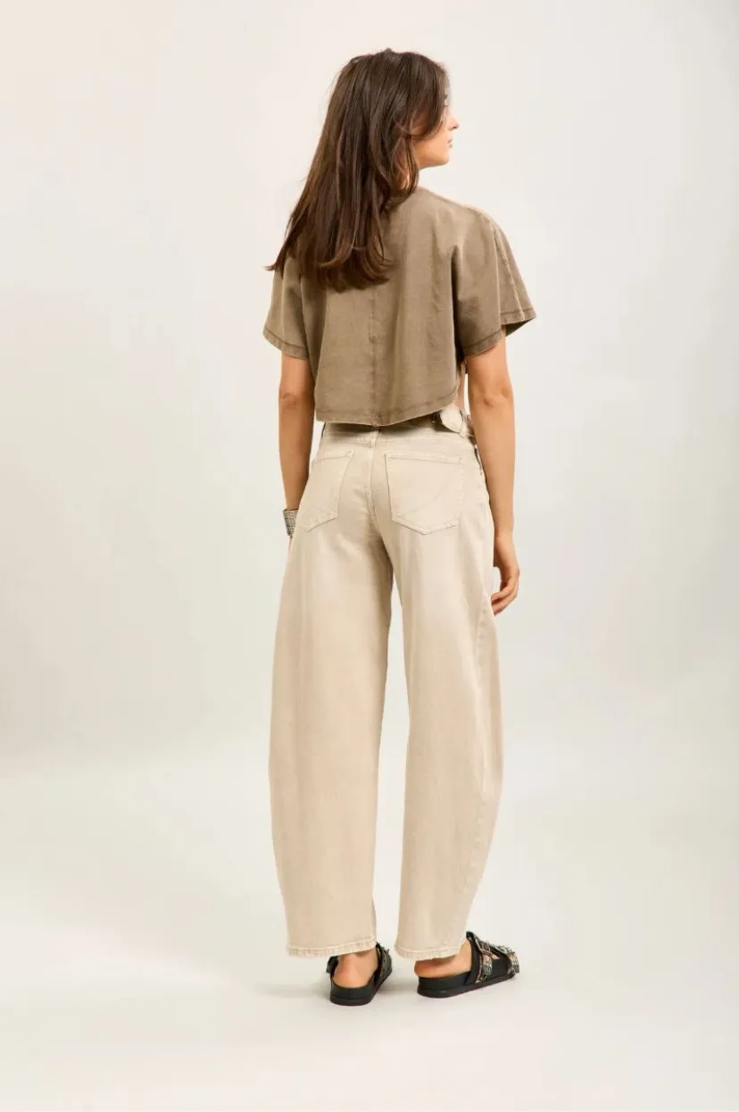 Jeans barrel /  ballon - beige délavé — vue 7