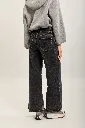 Jeans wide leg - gris foncé — vue 4