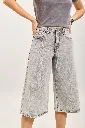Bermuda / short en jeans - gris — vue 3