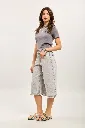 Bermuda / short en jeans - gris — vue 5