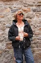 Veste courte à capuche - Noir — vue 4