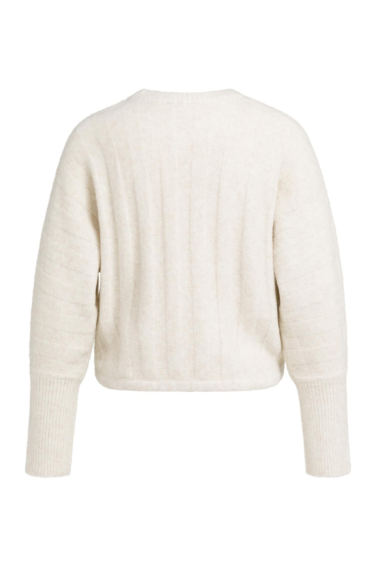 Pull avec manches chauve-souris et cordon de serrage - YAYA - Off White Melange (10)