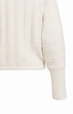 Pull avec manches chauve-souris et cordon de serrage - YAYA - Off White Melange (11)