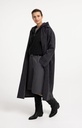 Haut en maille sans manches avec capuche en jersey - YAYA - Hole Black (7)