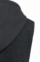 Haut en maille sans manches avec capuche en jersey - YAYA - Hole Black (10)