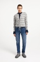 Cardigan rayé en maille avec lien à nouer - YAYA - Medium Grey Melange (9)