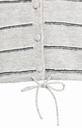 Cardigan rayé en maille avec lien à nouer - YAYA - Medium Grey Melange (13)