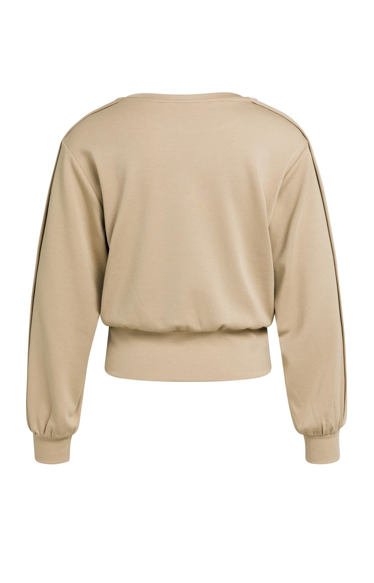 Pull léger avec ceinture et détails plissés - YAYA - Cornstalk Brown (6)