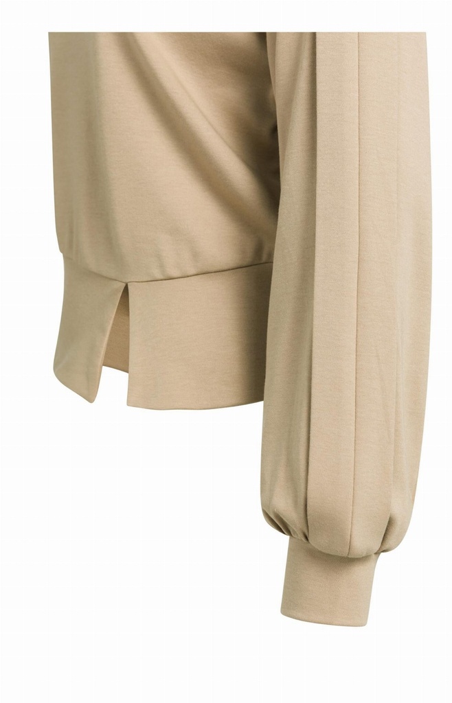 Pull léger avec ceinture et détails plissés - YAYA - Cornstalk Brown (7)
