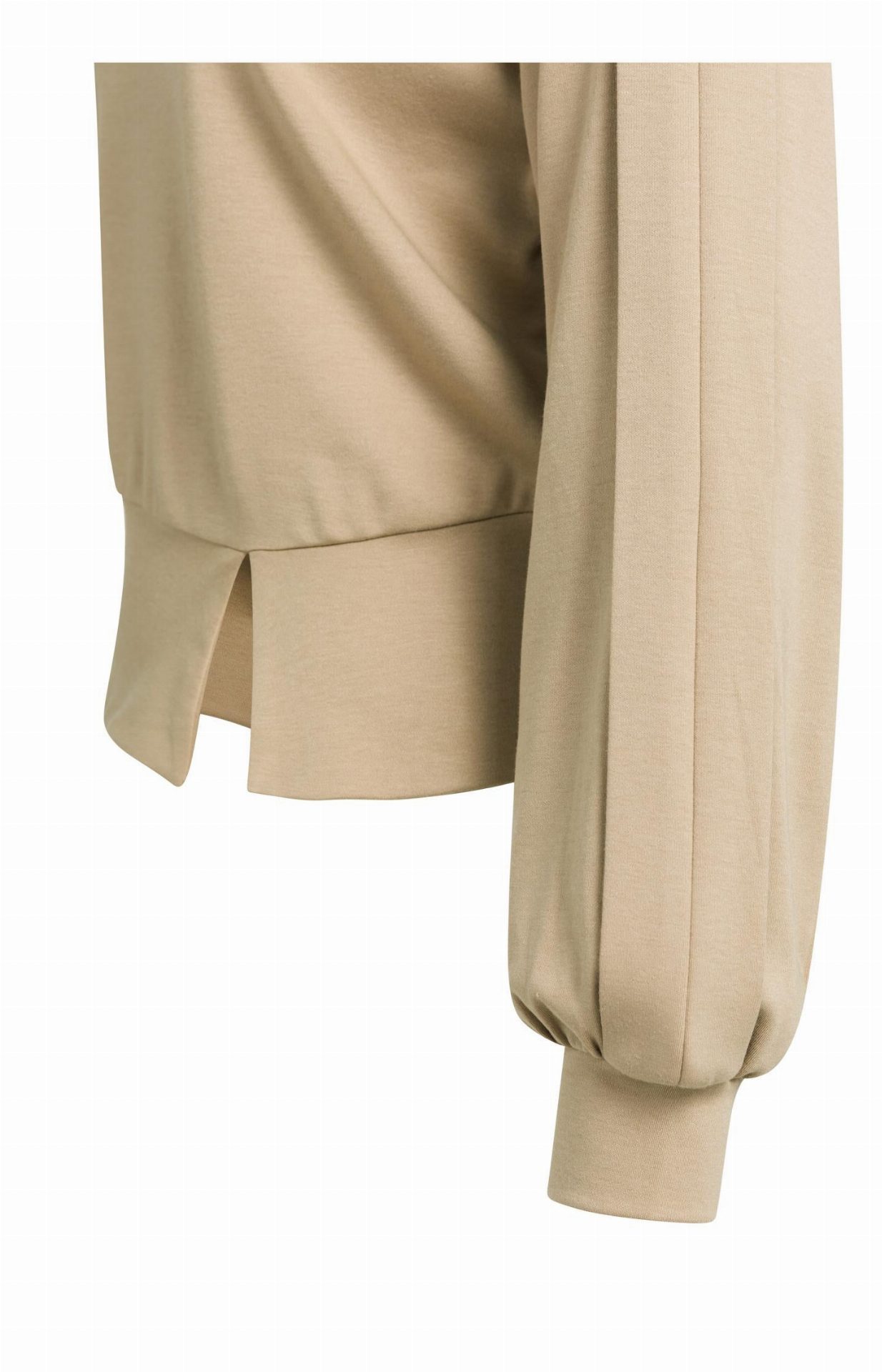 Pull léger avec ceinture et détails plissés - YAYA - Cornstalk Brown (7)