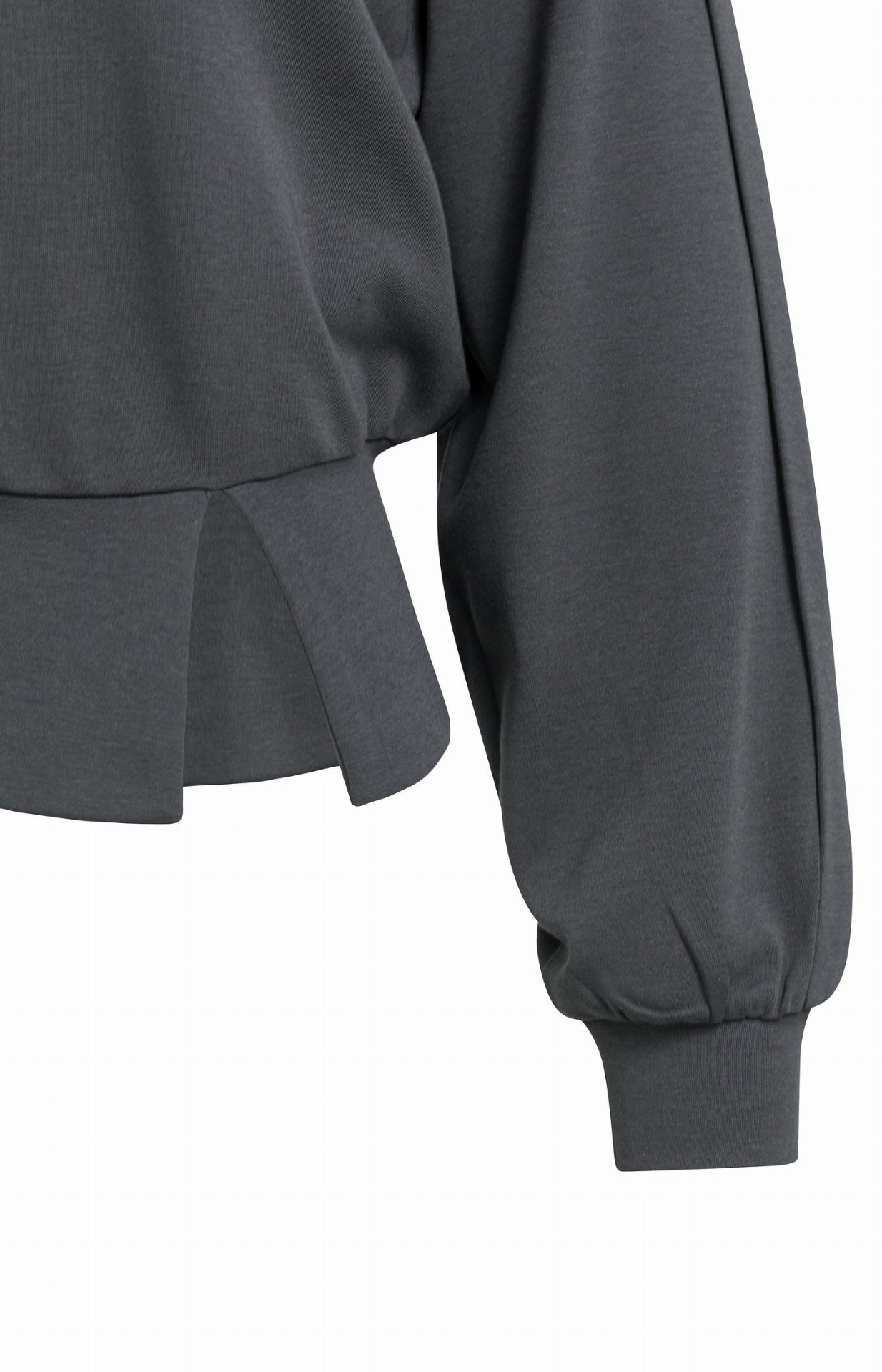 Pull léger avec ceinture et détails plissés - YAYA - Hole Black (9)