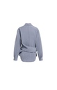 Chemisier avec nœud et manches longues - YAYA - Arctic Seal Grey (2)