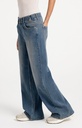 Jean à jambes larges extra-longues (L32) - YAYA - Mid Blue Denim (4)