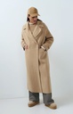 Manteau extra-long en laine mélangée et à la coupe oversize - YAYA - Cornstalk Brown Melange (3)