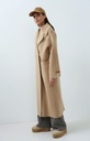 Manteau extra-long en laine mélangée et à la coupe oversize - YAYA - Cornstalk Brown Melange (4)