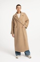 Manteau extra-long en laine mélangée et à la coupe oversize - YAYA - Cornstalk Brown Melange (7)