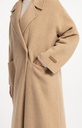 Manteau extra-long en laine mélangée et à la coupe oversize - YAYA - Cornstalk Brown Melange (10)