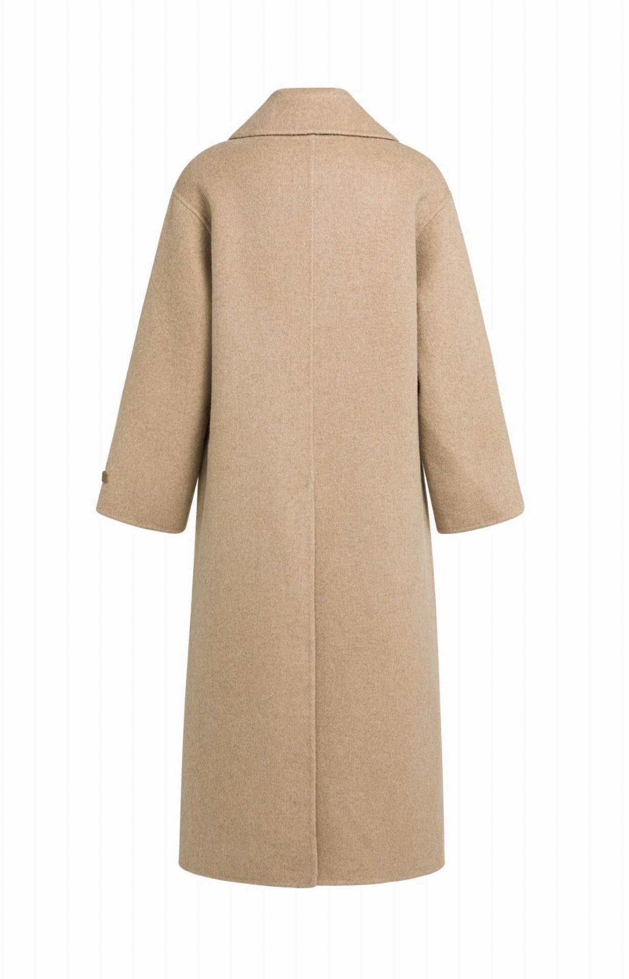 Manteau extra-long en laine mélangée et à la coupe oversize - YAYA - Cornstalk Brown Melange (13)