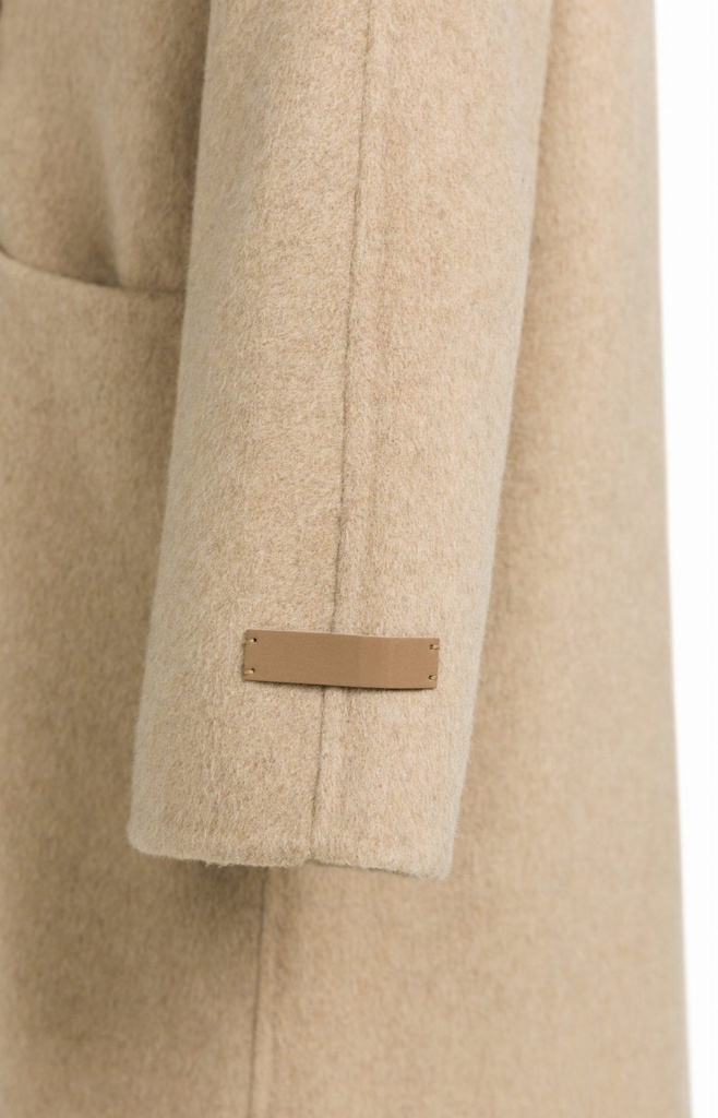Manteau extra-long en laine mélangée et à la coupe oversize - YAYA - Cornstalk Brown Melange (16)