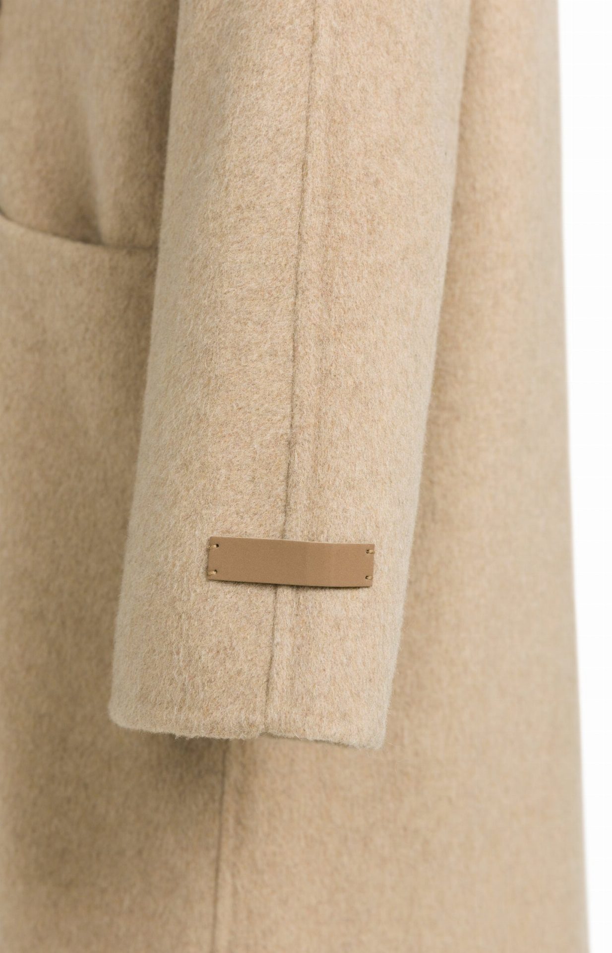 Manteau extra-long en laine mélangée et à la coupe oversize - YAYA - Cornstalk Brown Melange (16)