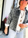 Veste en jeans oversized - Zoé - léopard gris — vue 10