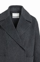 Manteau extra-long en laine mélangée et à la coupe oversize - YAYA - Hole Black Melange (14)