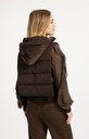 Doudoune sans manches avec capuche - YAYA - Slate Black Brown (4)
