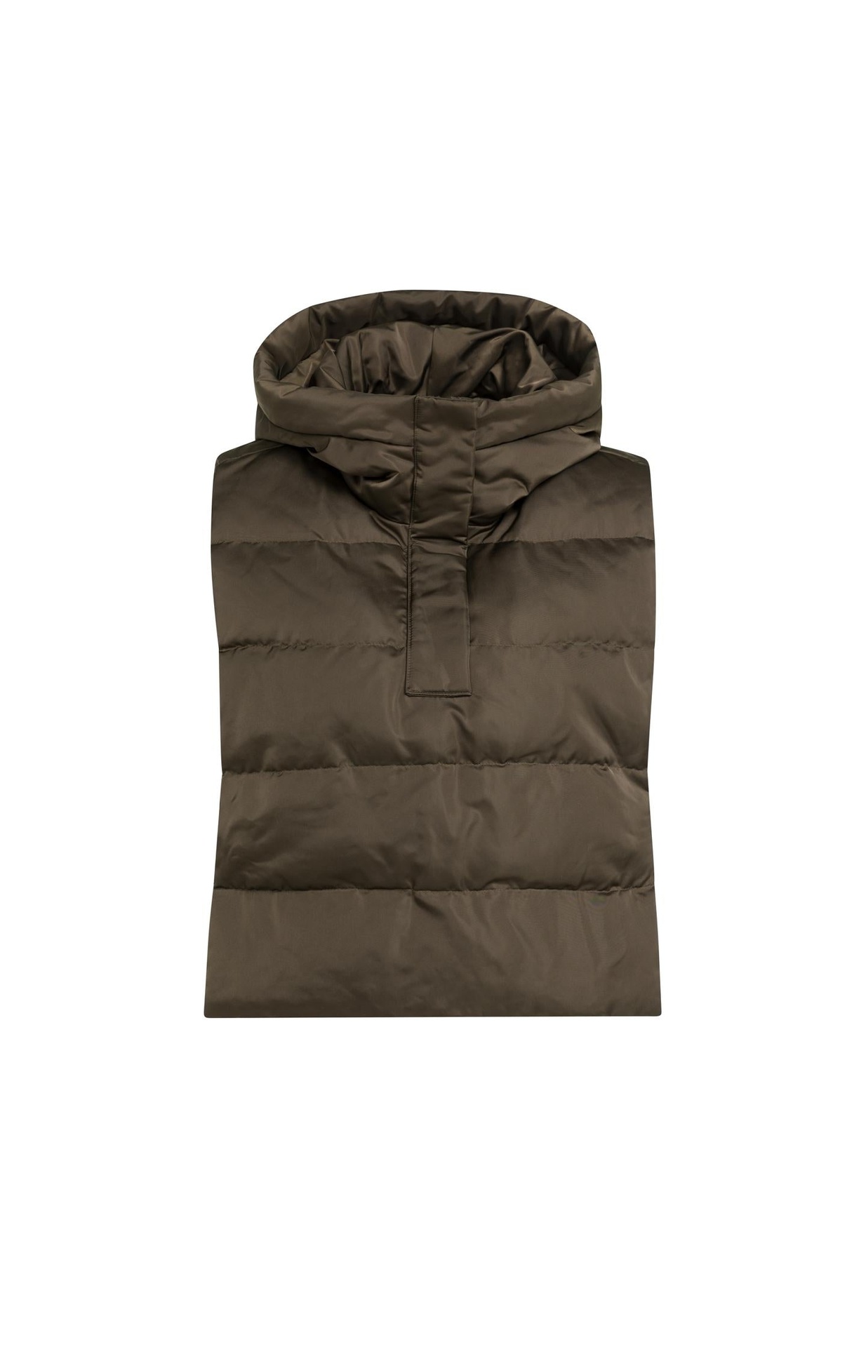 Doudoune sans manches avec capuche - YAYA - Slate Black Brown (7)