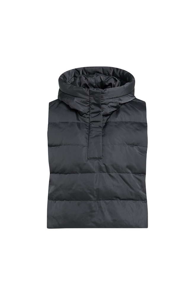 Doudoune sans manches avec capuche - YAYA - Hole Black (8)