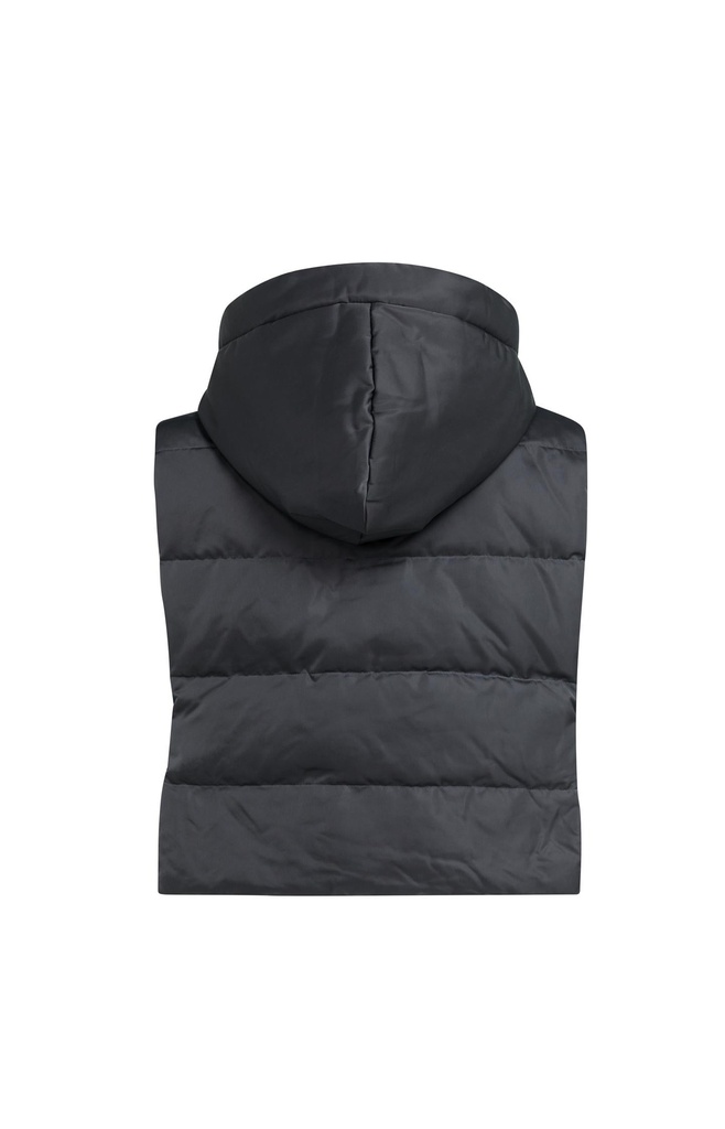Doudoune sans manches avec capuche - YAYA - Hole Black (10)