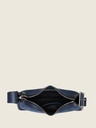 Sac baguette en cuir de vachette suédé Bleu Nuit - Victoire (4)