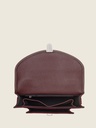 Sac à main en cuir de vachette suédé Aubergine Velours - Mademoiselle George (4)
