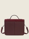 Sac à main en cuir de vachette suédé Aubergine Velours - Mademoiselle George (5)