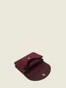 Porte-monnaie en cuir de vachette suédé Aubergine Velours - Basile (3)