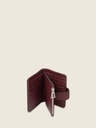 Portefeuille en cuir de vachette suédé Aubergine Velours - Valentine (3)