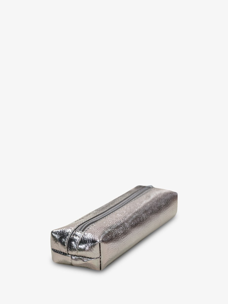 LePlumier Acier - trousse stylo écolier argenté (2)